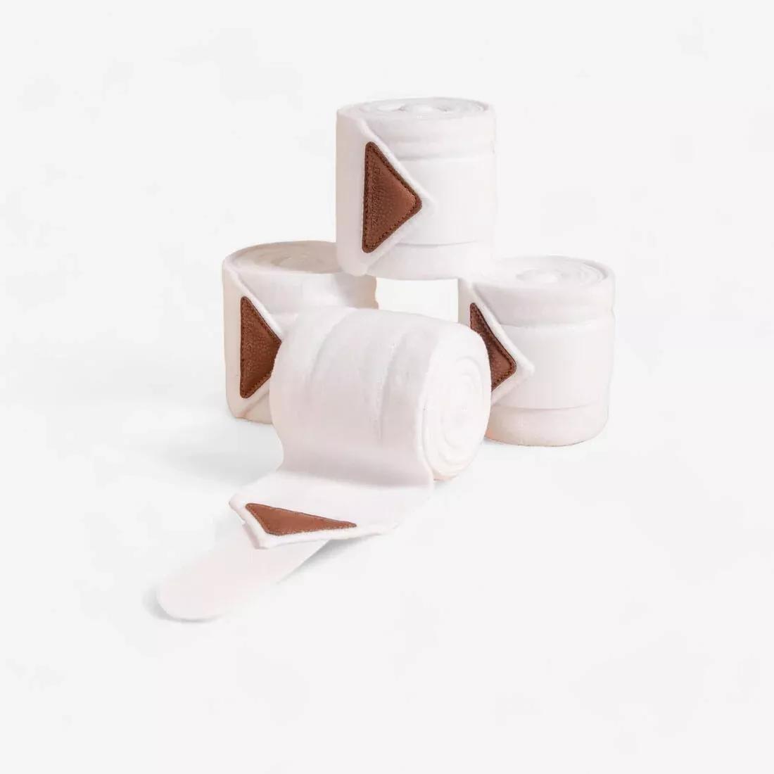 Horse Riding Polo BAndages For Horse And Pony - 4-Pack, White, 5401_000, large image number 0