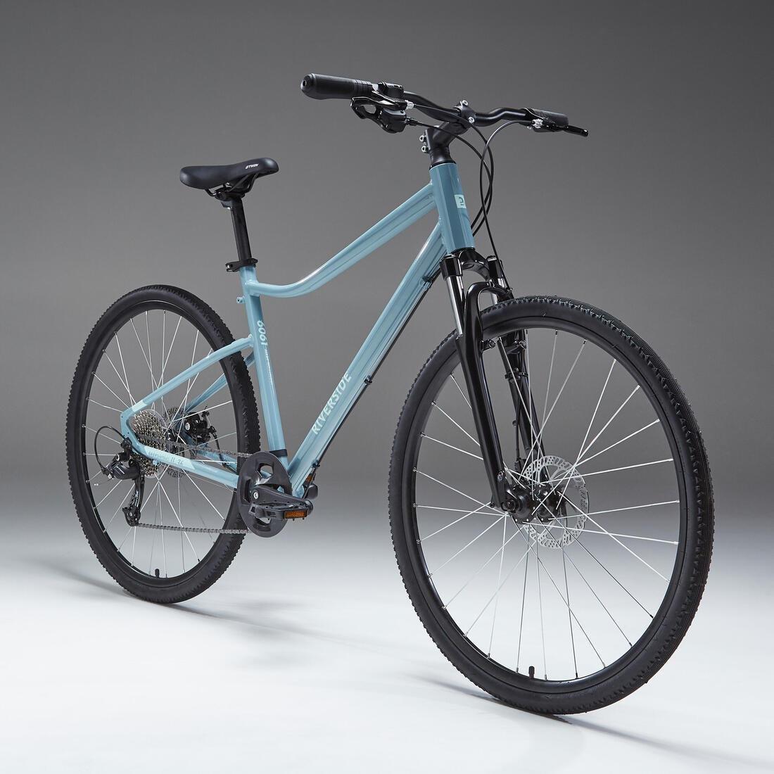 Hybrid Bike Riverside 500, Light Grey, No Color, large image number 1