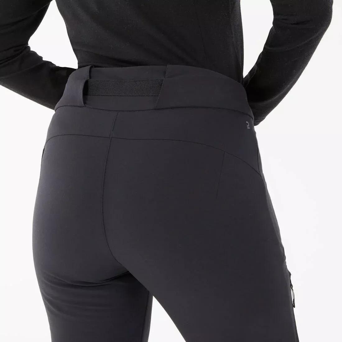 BLACK WOMEN'S WARM WATER-REPELLENT SNOW HIKING TROUSERS - SH500 MOUNTAIN, , large image number 4