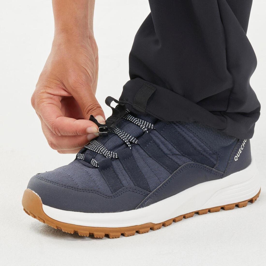 BLACK WOMEN'S WARM WATER-REPELLENT SNOW HIKING TROUSERS - SH500 MOUNTAIN, No Color, large image number 6