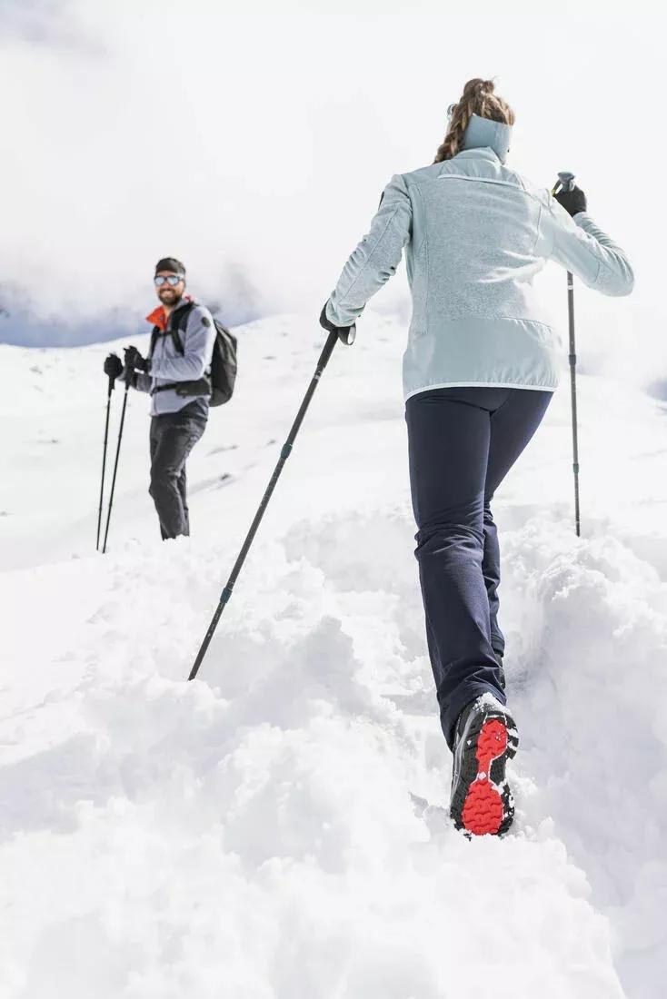 Women Warm Water-Repellent Snow Hiking Trousers - SH500 Mountain, Navy, , large image number 9