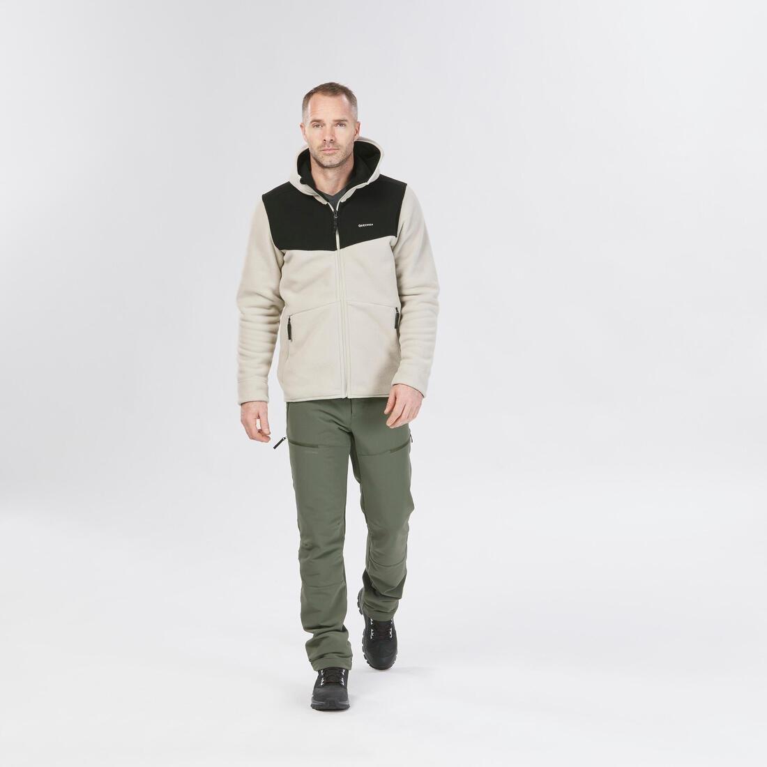 Men Warm Water-Repellent Snow Hiking Trousers - SH500 Mountain, Green, No Color, large image number 8