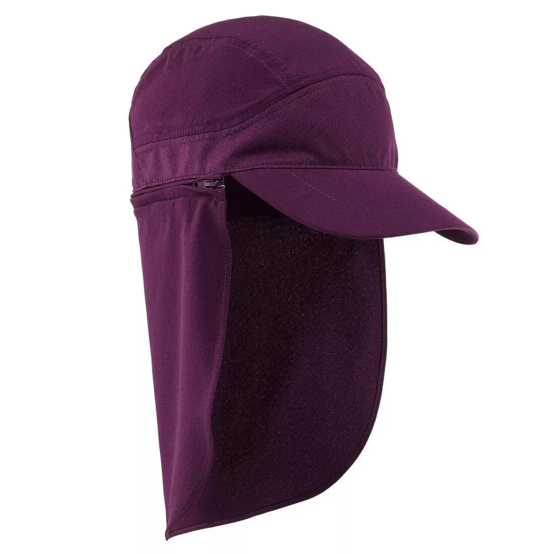 Children's Hiking Anti-UV Cap MH500, grape purple, , large image number 0