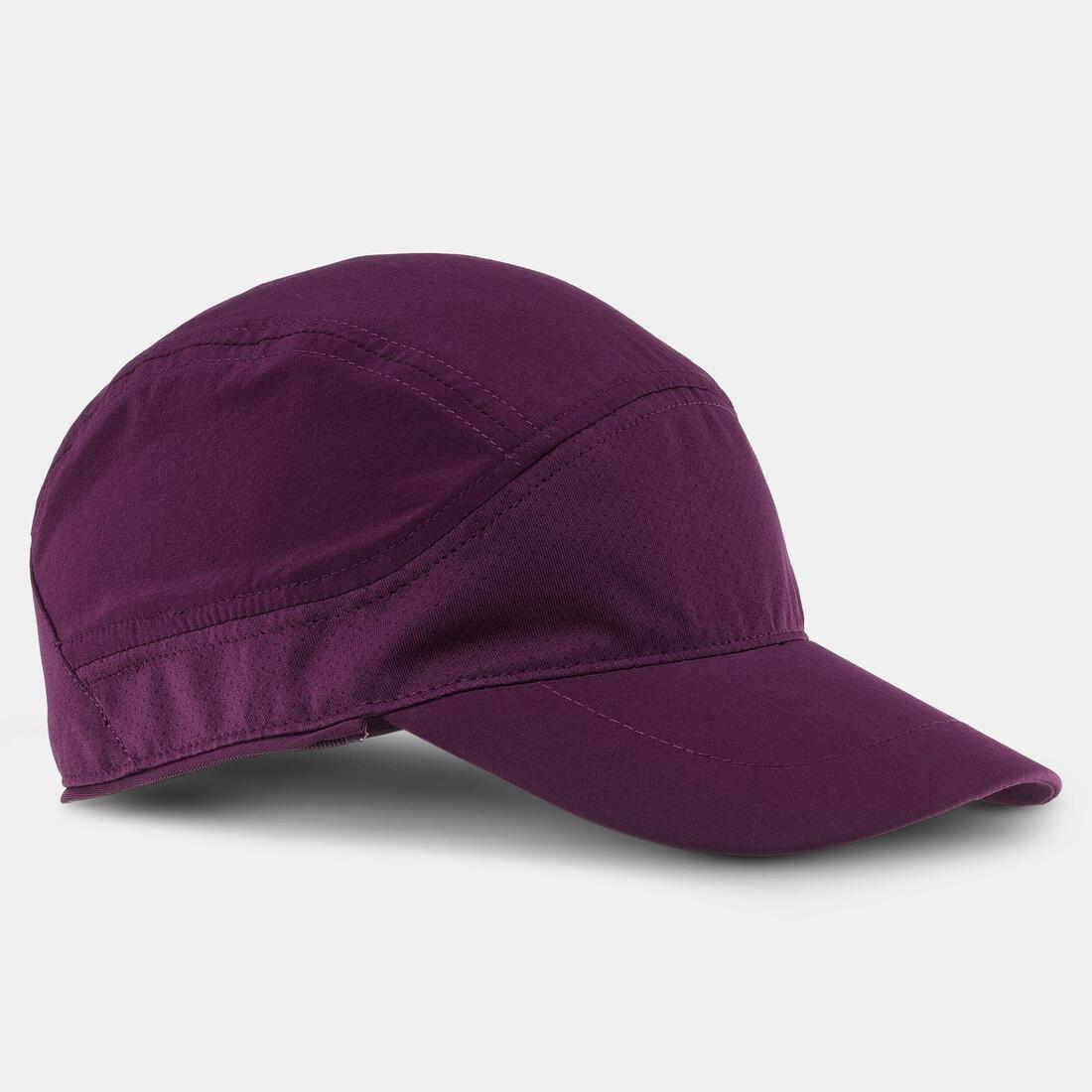Children's Hiking Anti-UV Cap MH500, grape purple, , large image number 2