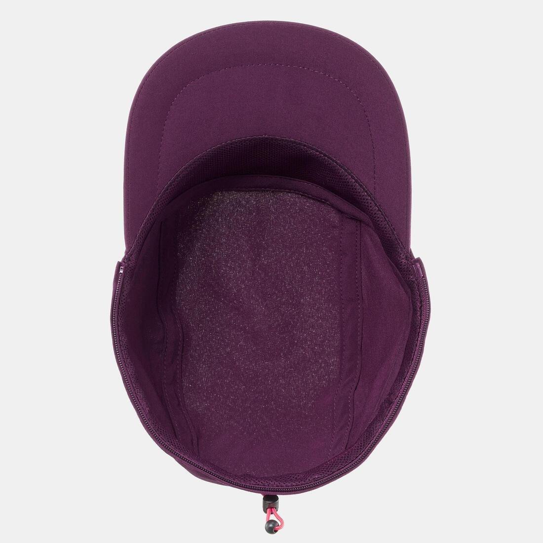 Children's Hiking Anti-UV Cap MH500, grape purple, , large image number 6
