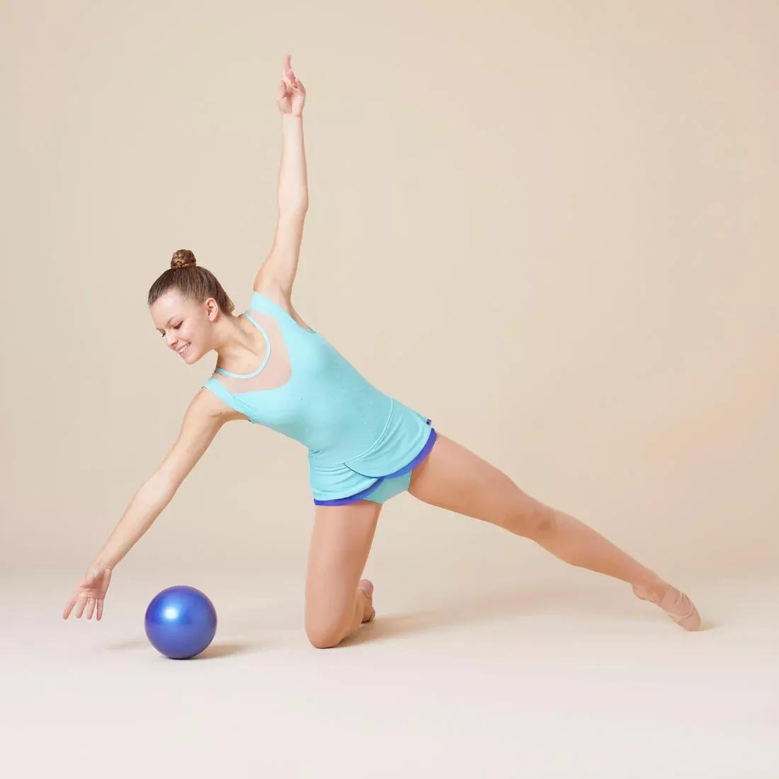 BLUEBERRY BLUE Rhythmic Gymnastics Ball 185 mm, No Color, large image number 9