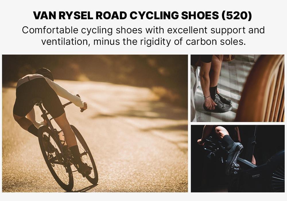 Roadr 520 Carbon Road Cycling Shoes, Black, No Color, medium