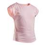 ARTENGO - Girls T-Shirt 500, Fluo Pale Peach