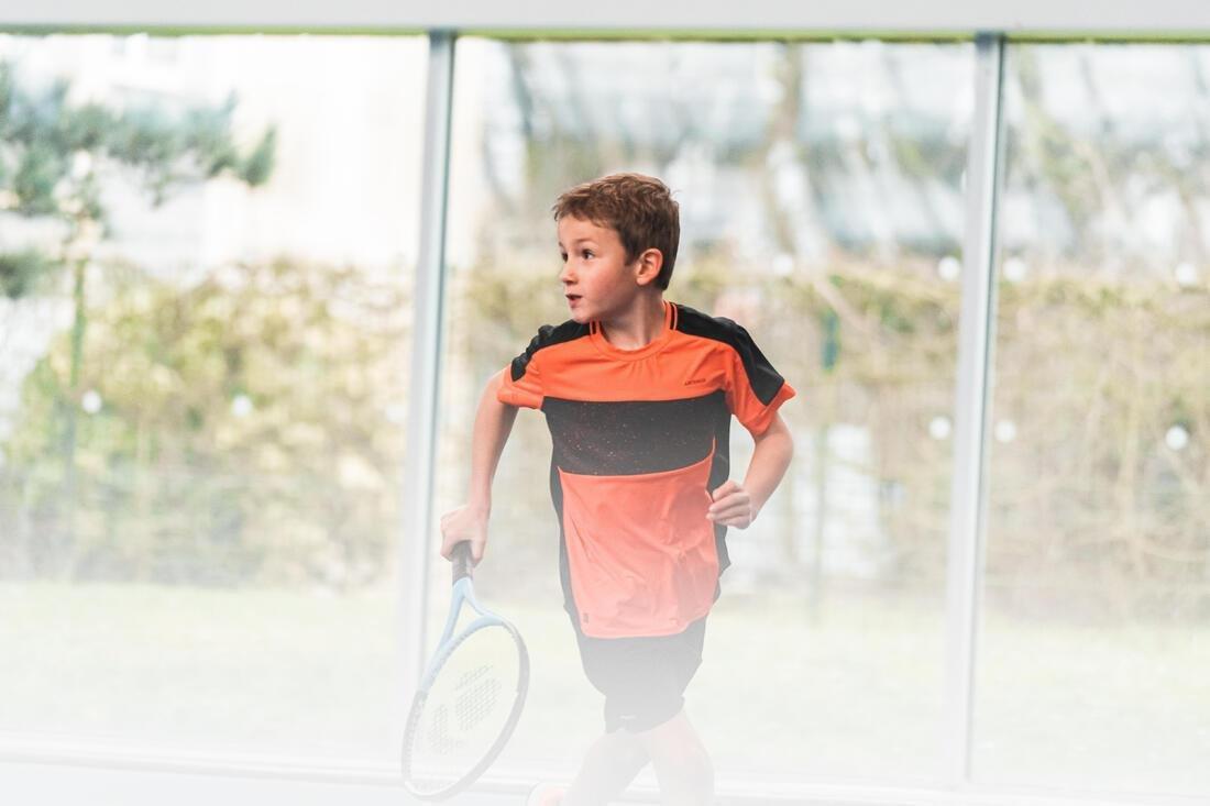 Boys' Thermal Tennis T-Shirt 500, Red, , large image number 8