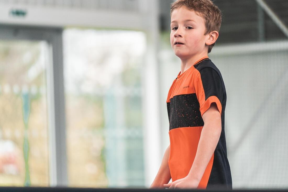 Boys' Thermal Tennis T-Shirt 500, Red, , large image number 9