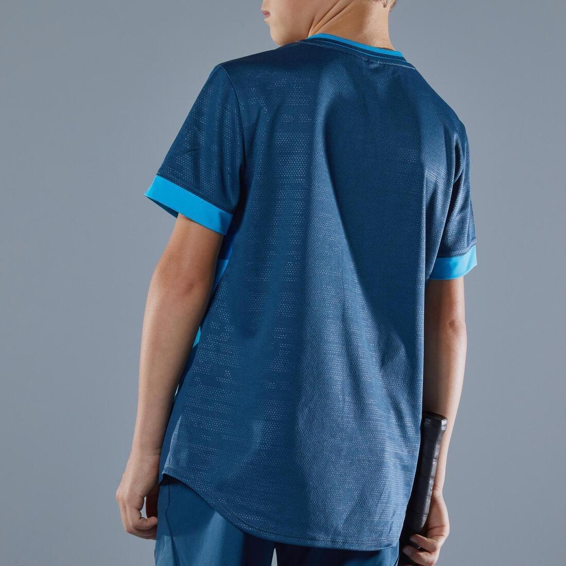 Boys' Tennis T-Shirt Dry 500, petrol blue, No Color, large image number 3