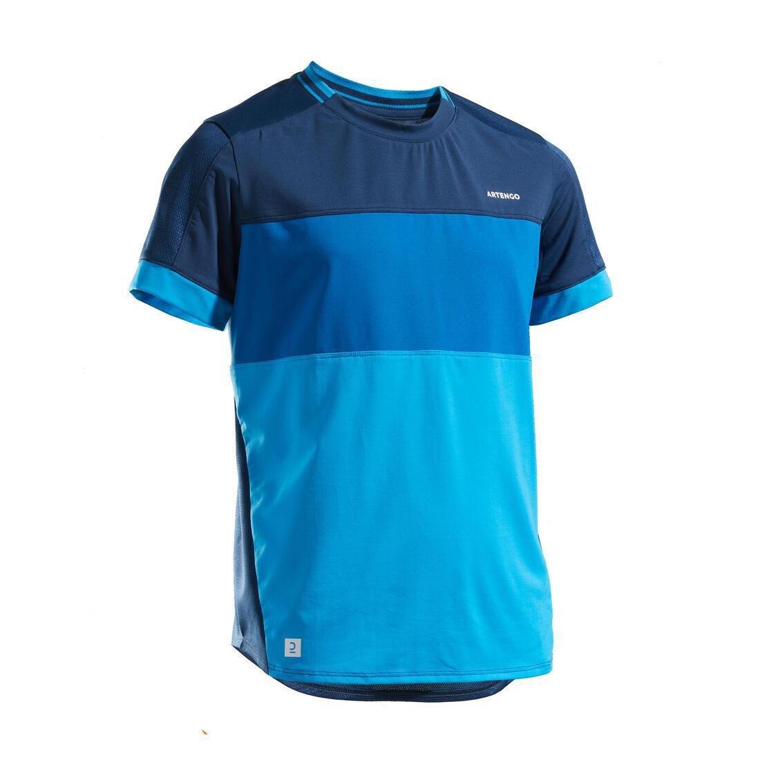 Boys' Tennis T-Shirt Dry 500, petrol blue, No Color, large image number 4