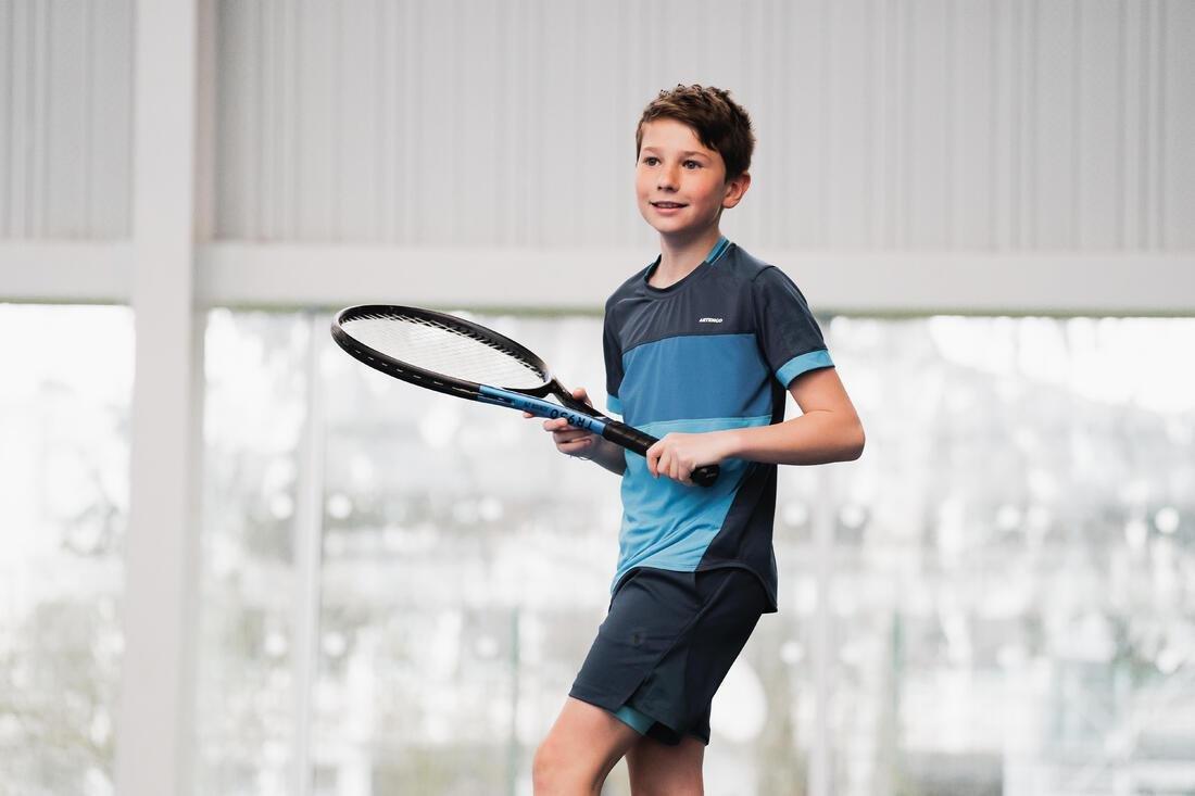 Boys' Tennis T-Shirt Dry 500, petrol blue, No Color, large image number 8