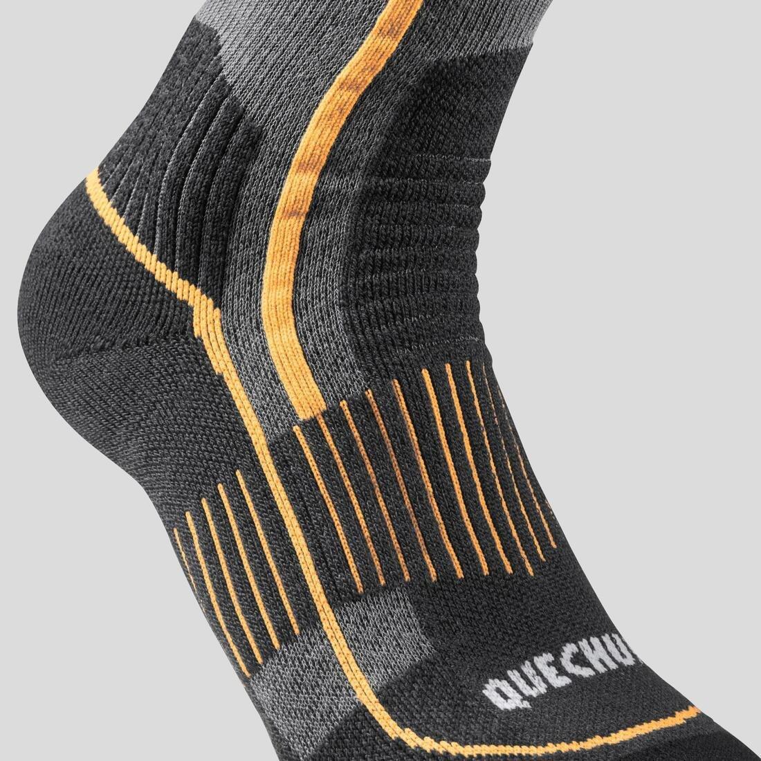 Unisex Warm Hiking Socks - Sh500 Mountain Mid - 2 Pairs, Navy, , large image number 9