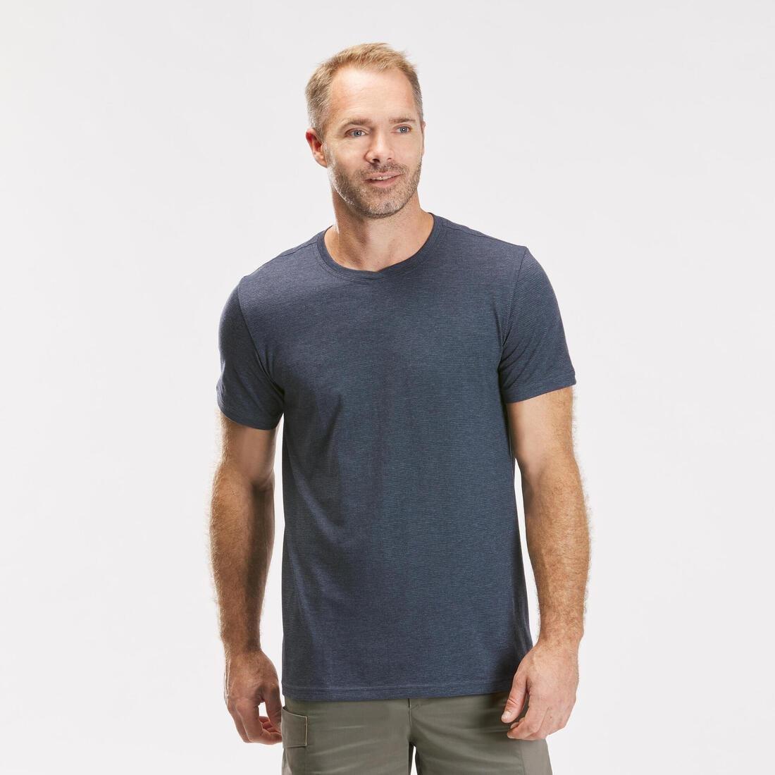 Mens Country Walking T-Shirt Nh550 Fresh, Dark Blue, , large image number 7
