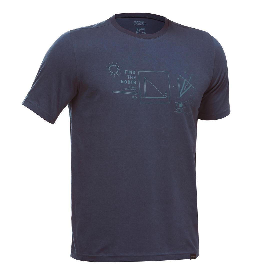 Techtil 100 Short-Sleeved Hiking T-Shirt, Navy Blue, , large image number 0