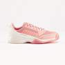 ARTENGO - Kids' Tennis Shoes with Laces TS500 Fast - Nightsky, Salmon pink