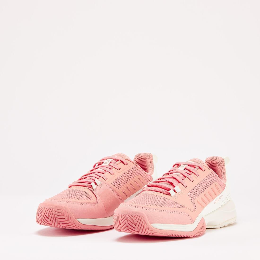 Kids' Tennis Shoes with Laces TS500 Fast - Nightsky, salmon pink, No Color, large image number 2