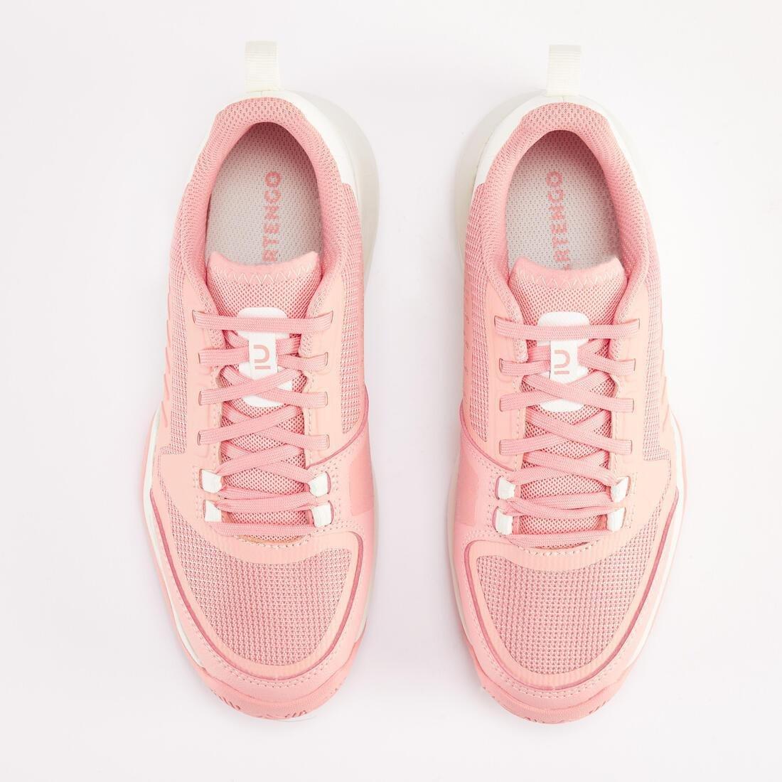 Kids' Tennis Shoes with Laces TS500 Fast - Nightsky, salmon pink, No Color, large image number 4