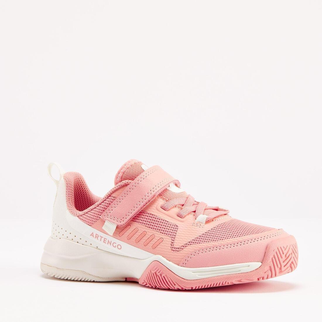 Kids Tennis Shoes With Rip-Tab - Ts500 Fast, Pink, , large image number 3