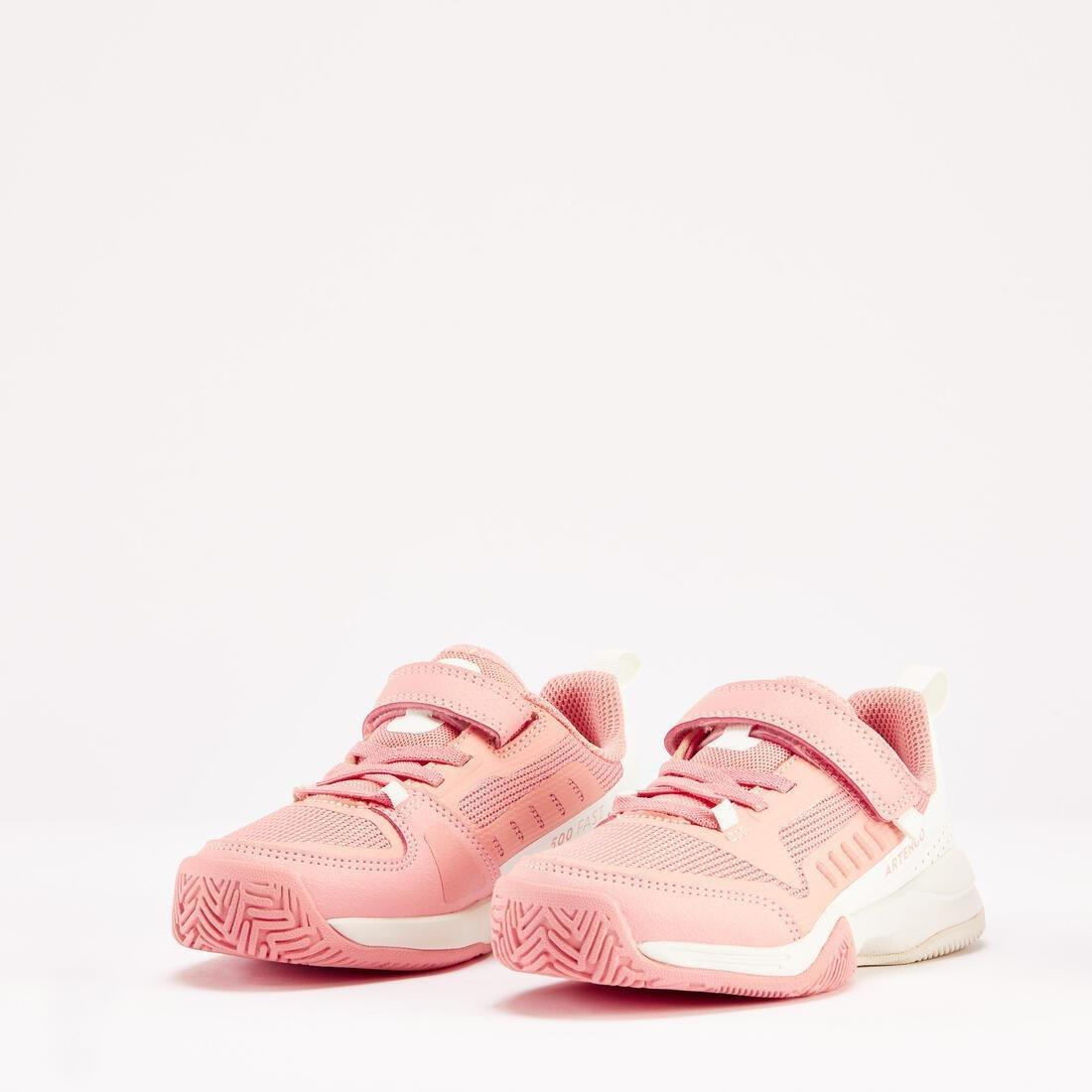 Kids Tennis Shoes With Rip-Tab - Ts500 Fast, Pink, , large image number 5