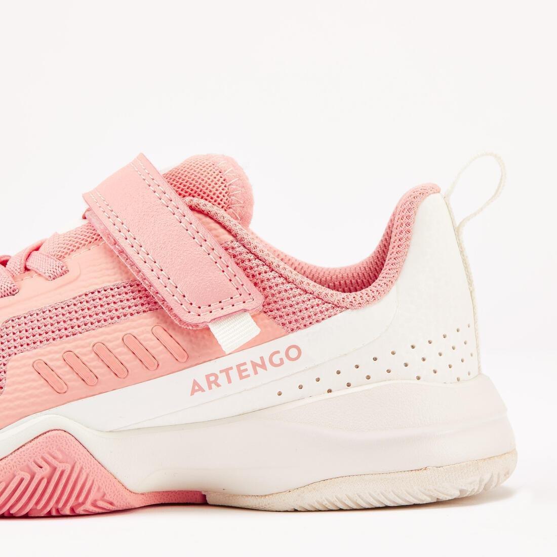 Kids Tennis Shoes With Rip-Tab - Ts500 Fast, Pink, , large image number 8