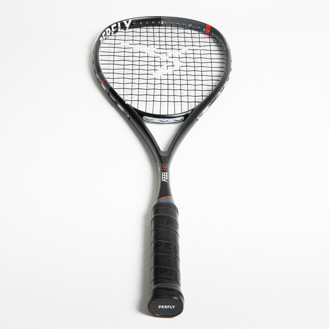 GREY Squash Racket Perfly Feel 145, No Color, large image number 4