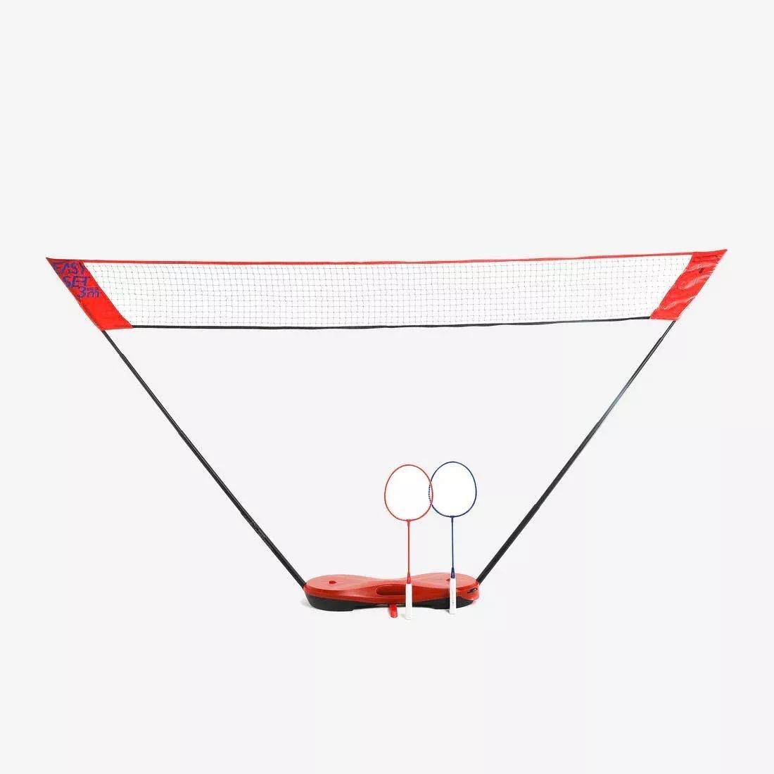 Badminton Net Easy Set, Bright Red, No Color, large image number 0