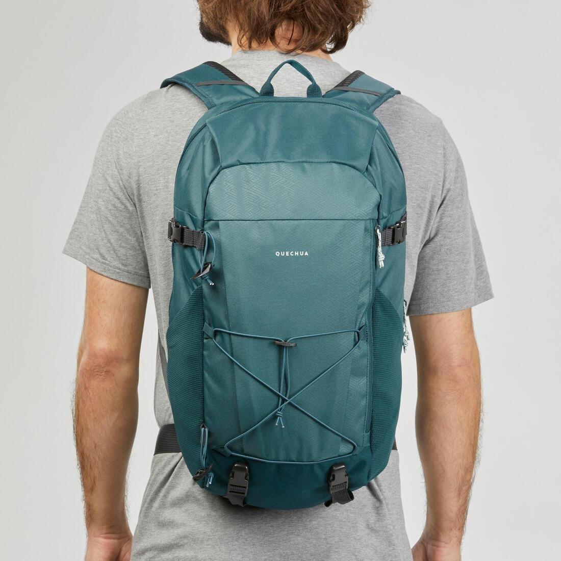 Country walking rucksack - NH100, Dark Ivy Green, No Color, large image number 9
