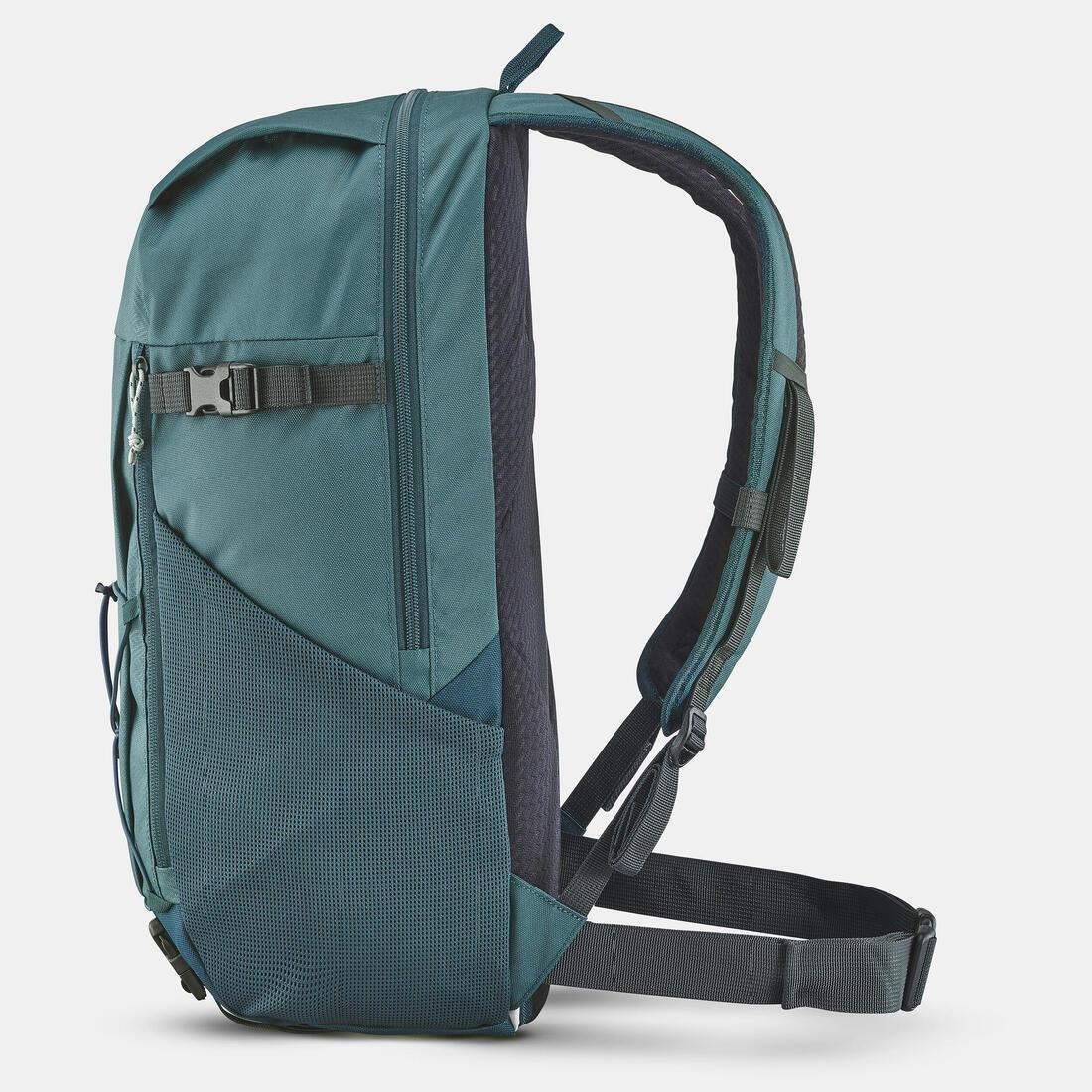 QUECHUA - Country walking rucksack - NH100, Dark Ivy Green