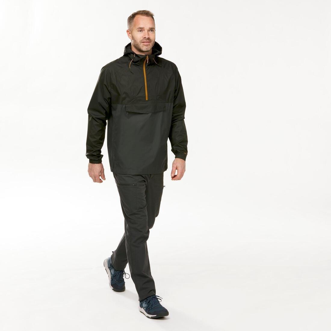 Men Waterproof Hiking Jacket - Nh150 Imper, Black, No Color, large image number 1