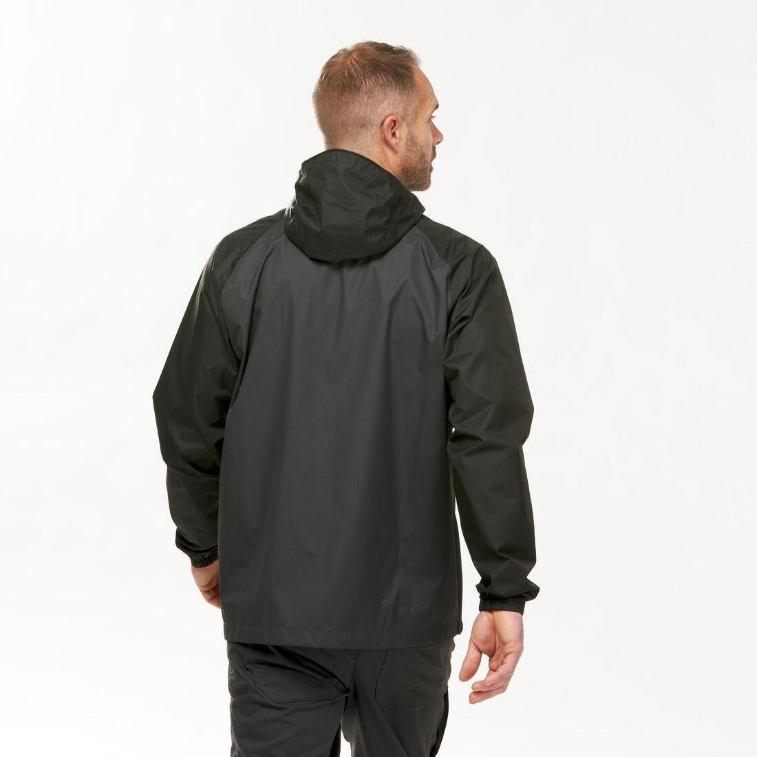 Men Waterproof Hiking Jacket - Nh150 Imper, Black, , large image number 3