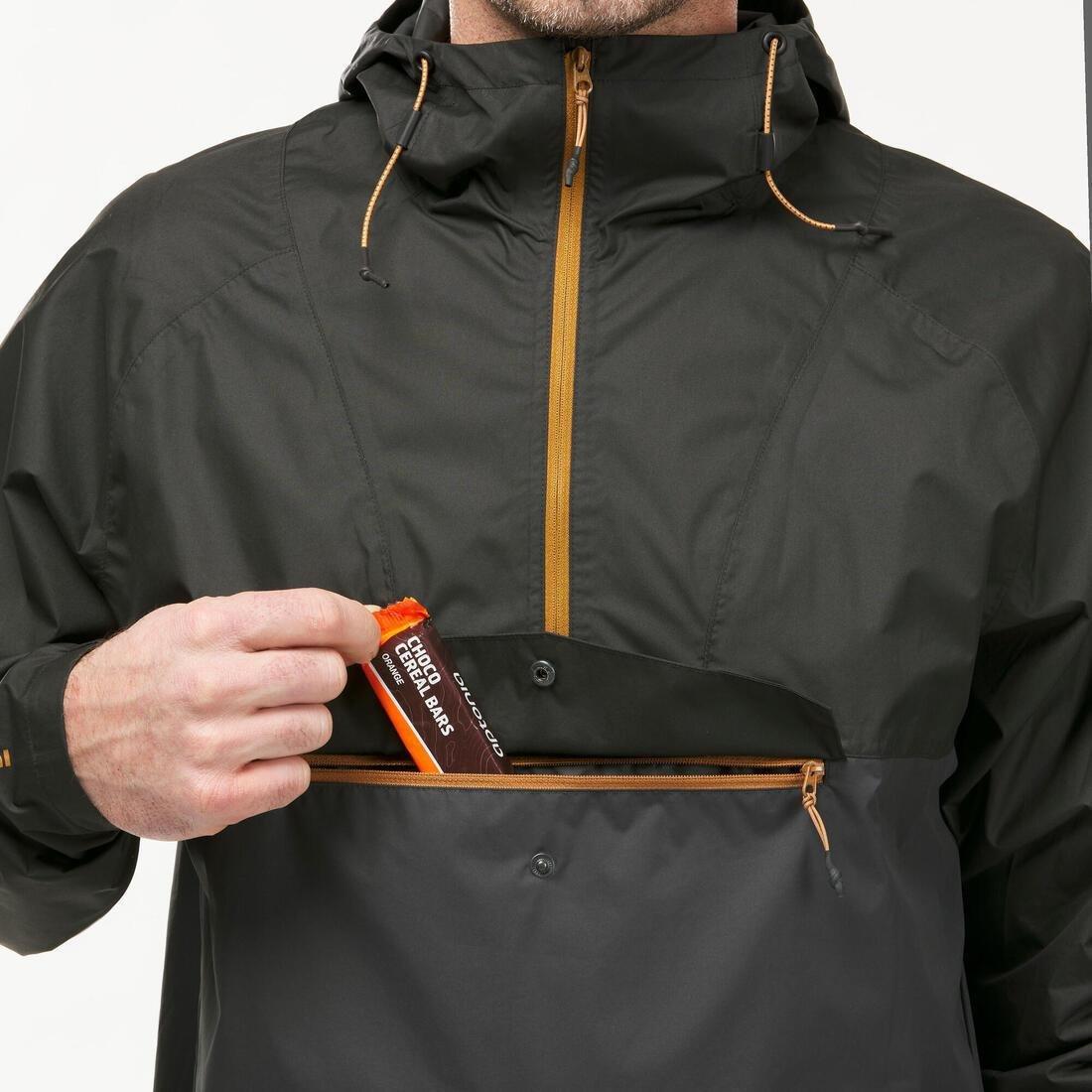 QUECHUA - Men's Waterproof Hiking Jacket NH150 Imper, BLACK