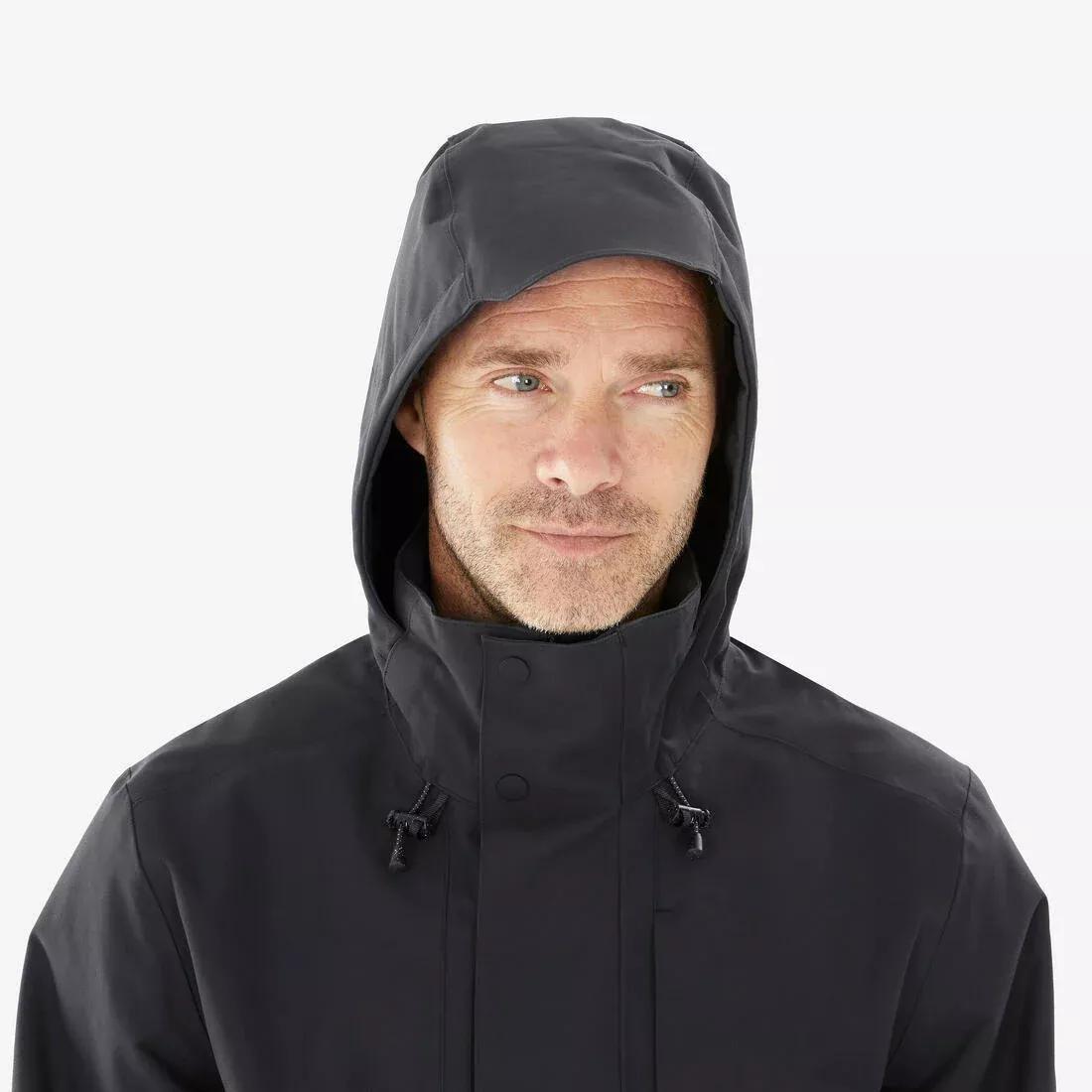 Men Hiking Waterproof Jacket - NH550 WP, Grey, No Color, large image number 6