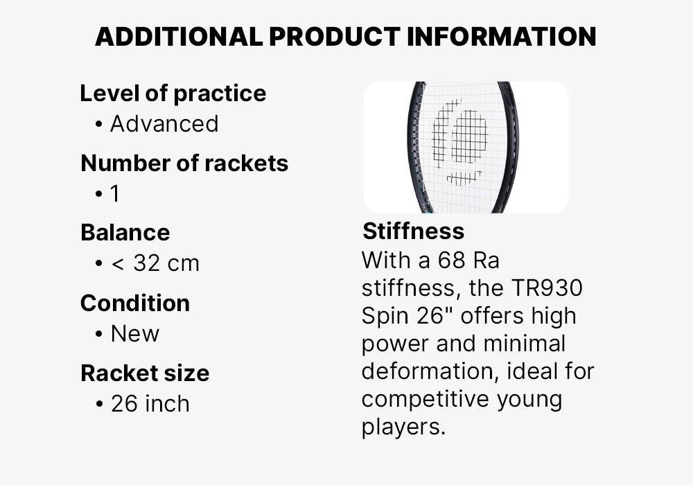 26-Inch Racket - Tr990 Spin, Blue, No Color, large image number 7