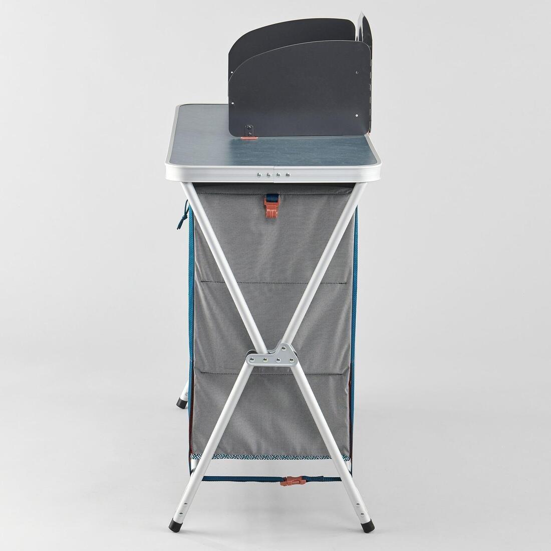 Folding Camping Kitchen Unit, Grey, , large image number 5