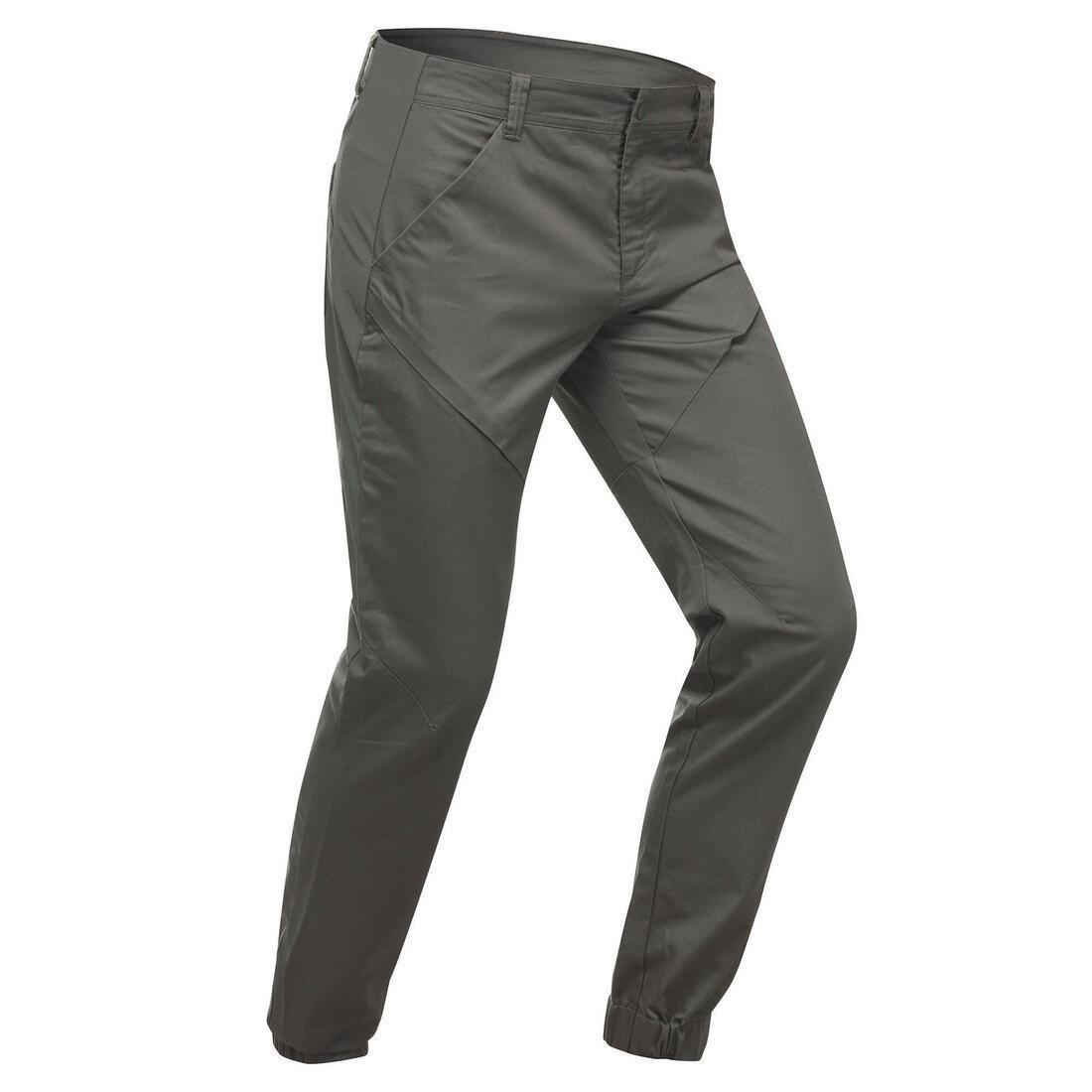 Men's Country Walking Trousers - Nh500 Slim, Black Olive, , large image number 0