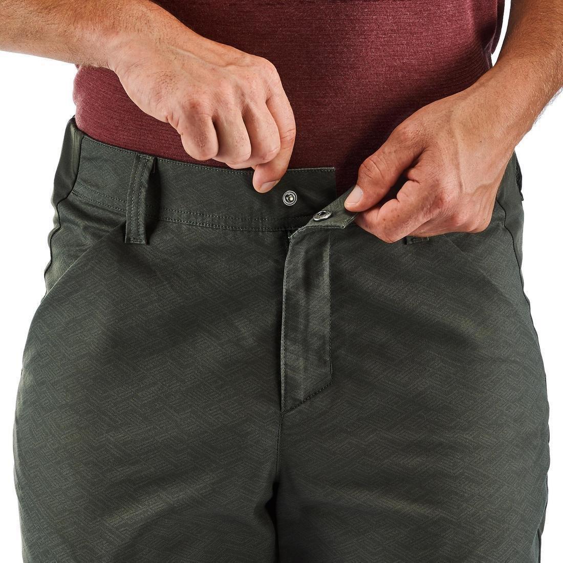 Men's Country Walking Trousers - Nh500 Slim, Black Olive, , large image number 8
