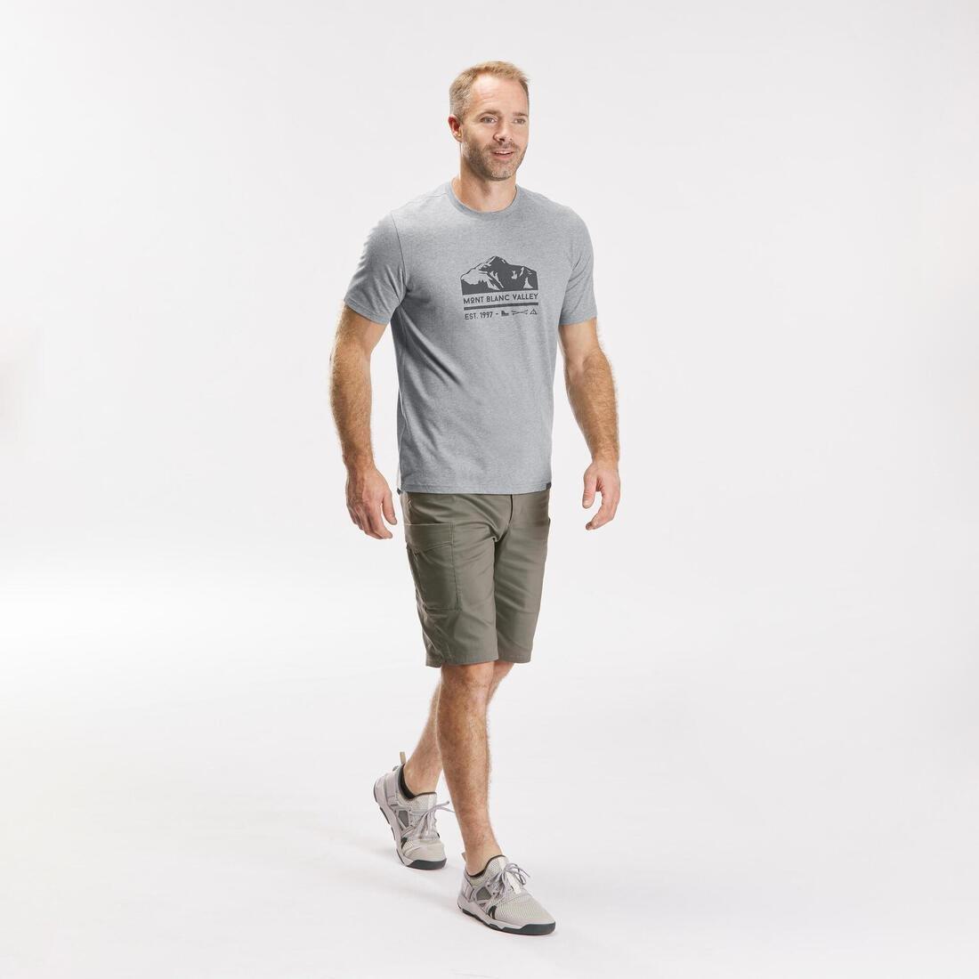Men Hiking T-Shirt - Nh500, Grey, , large image number 10
