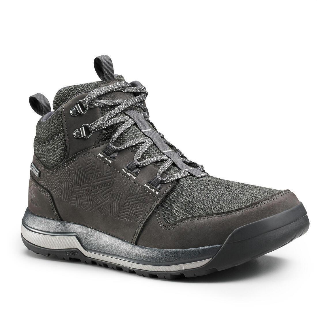 Men's waterproof off-road hiking shoes NH500 Mid WP, Carbon Grey, , large image number 0