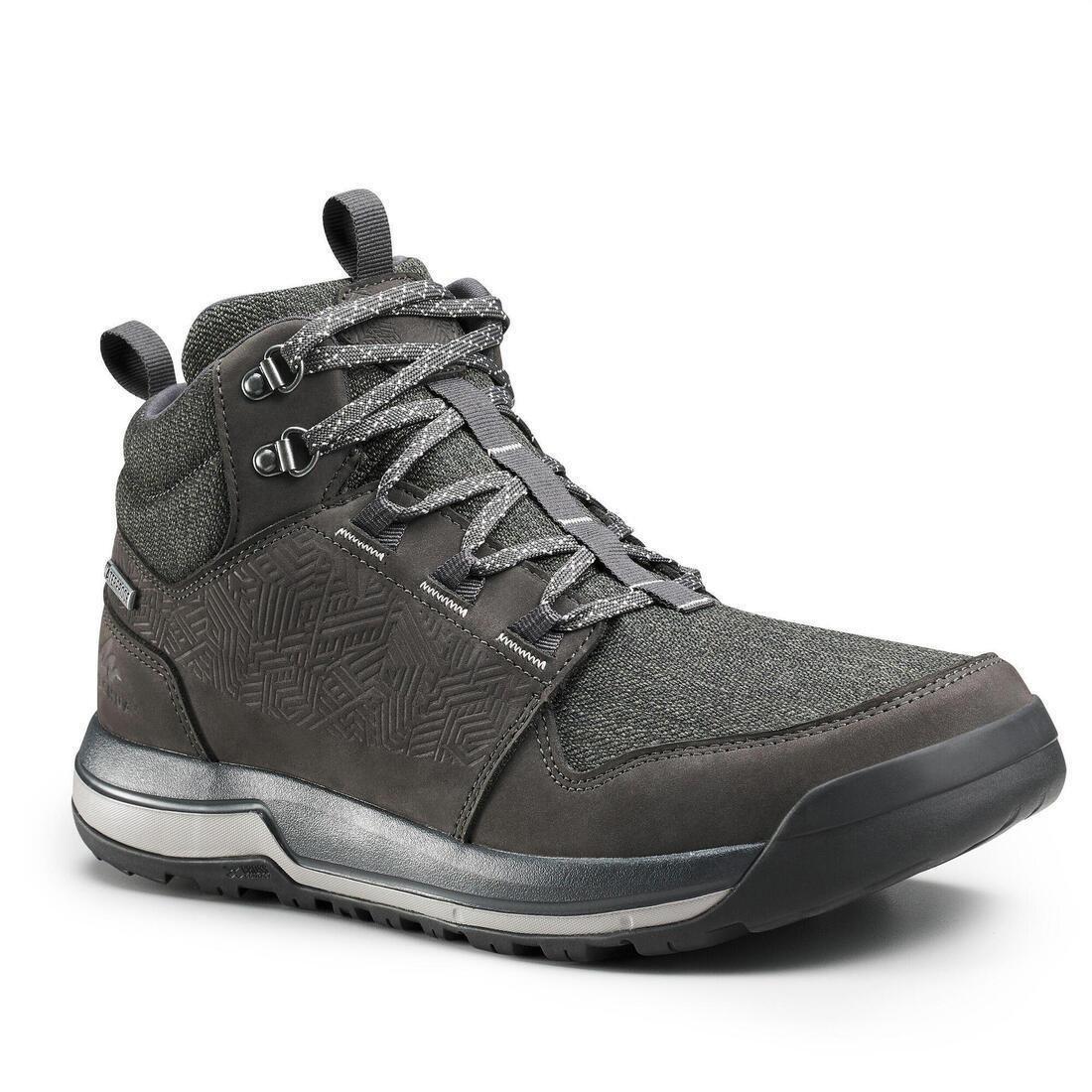 Men's waterproof off-road hiking shoes NH500 Mid WP, Carbon Grey, , large image number 1