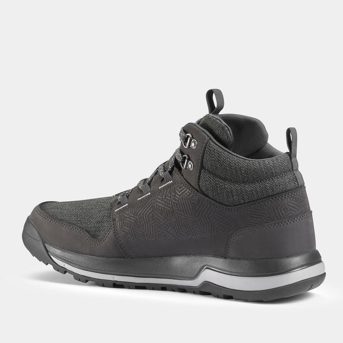 Men's waterproof off-road hiking shoes NH500 Mid WP, Carbon Grey, , large image number 7