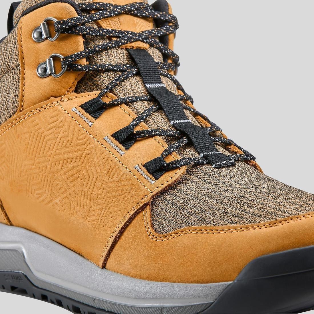 Men's waterproof off-road hiking shoes NH500 Mid WP, Carbon Grey, , large image number 9