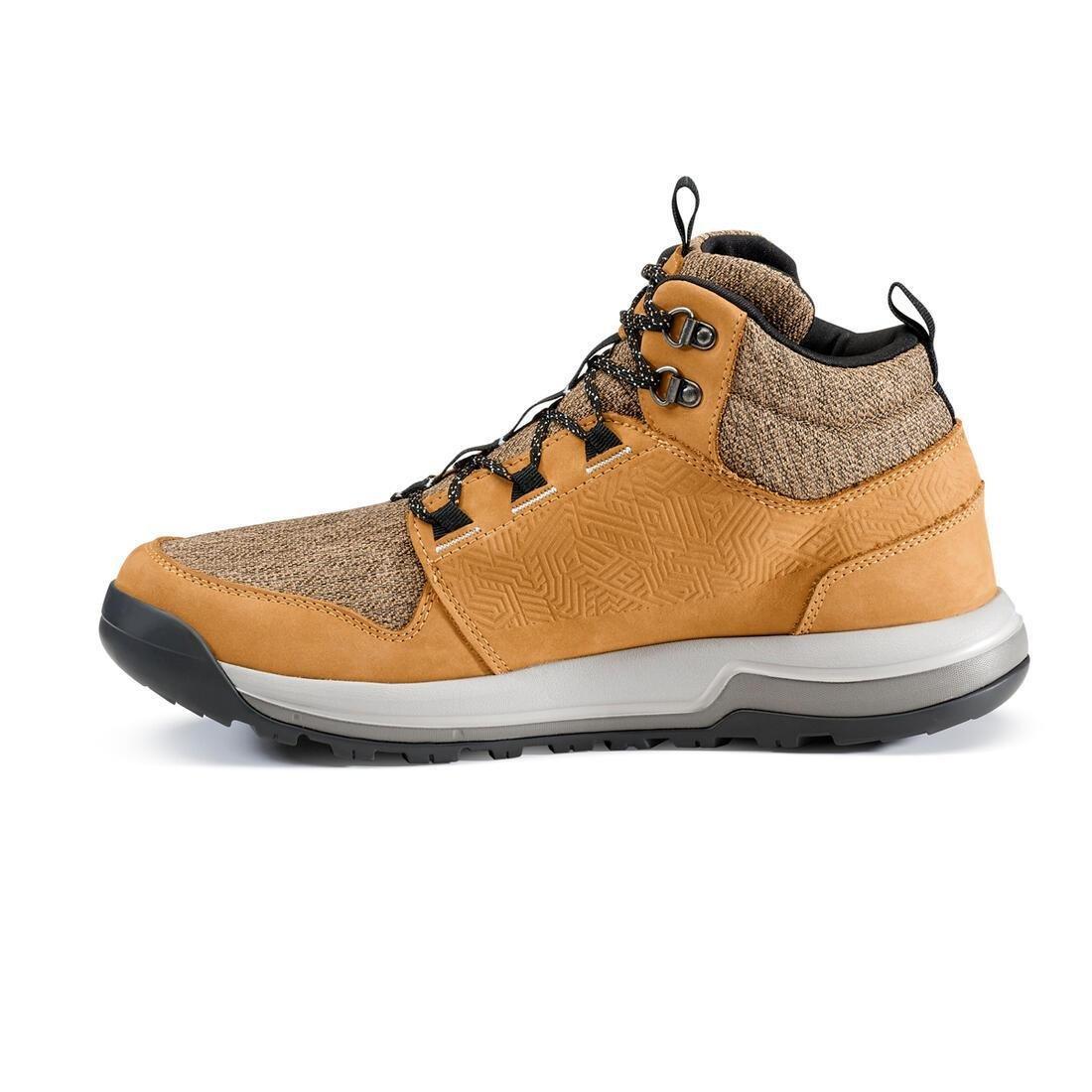 Men's waterproof off-road hiking shoes NH500 Mid WP, Carbon Grey, , large image number 10
