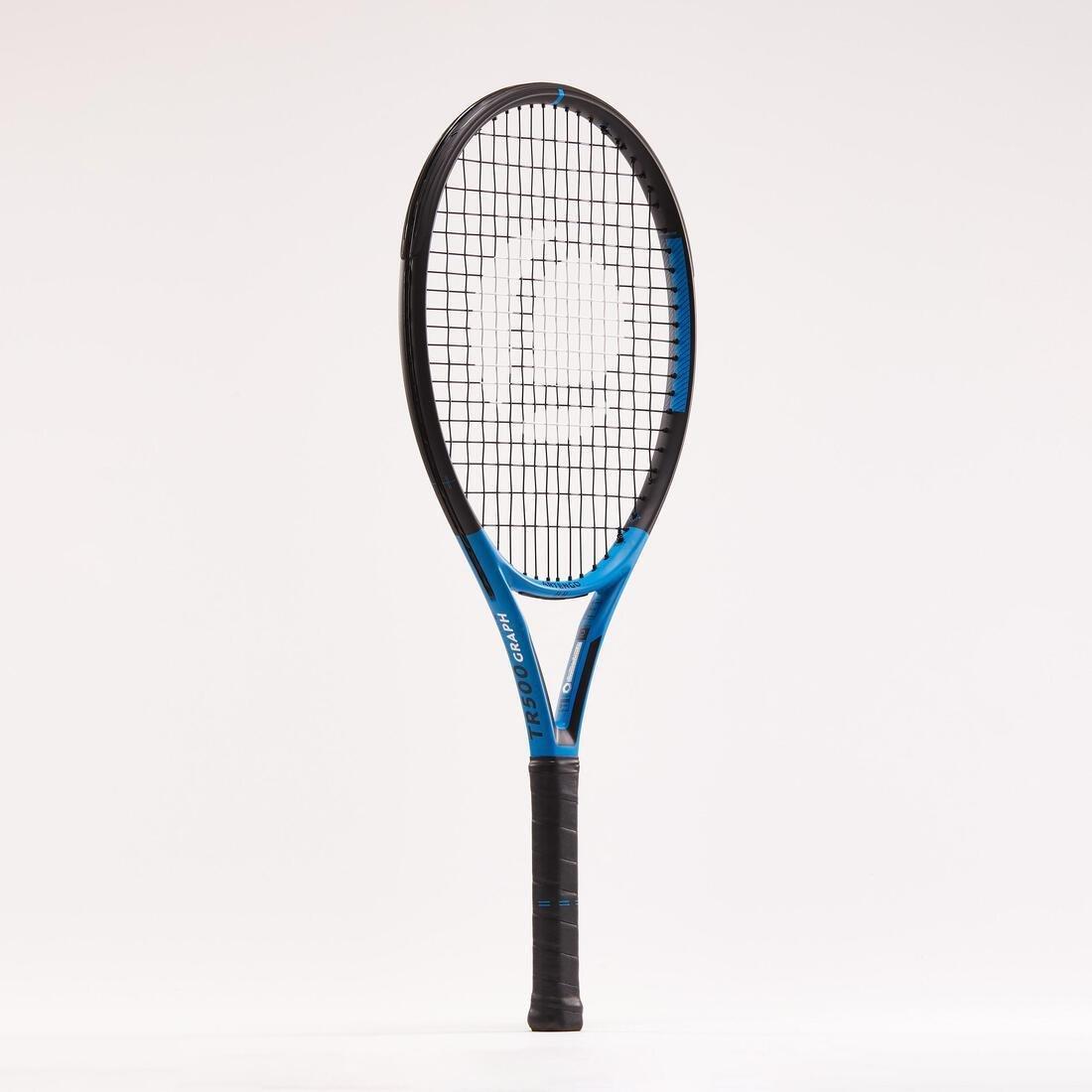 DEFAULT Kids' 26 Tennis Racket TR500 Graph - Blue, No Color, large image number 2