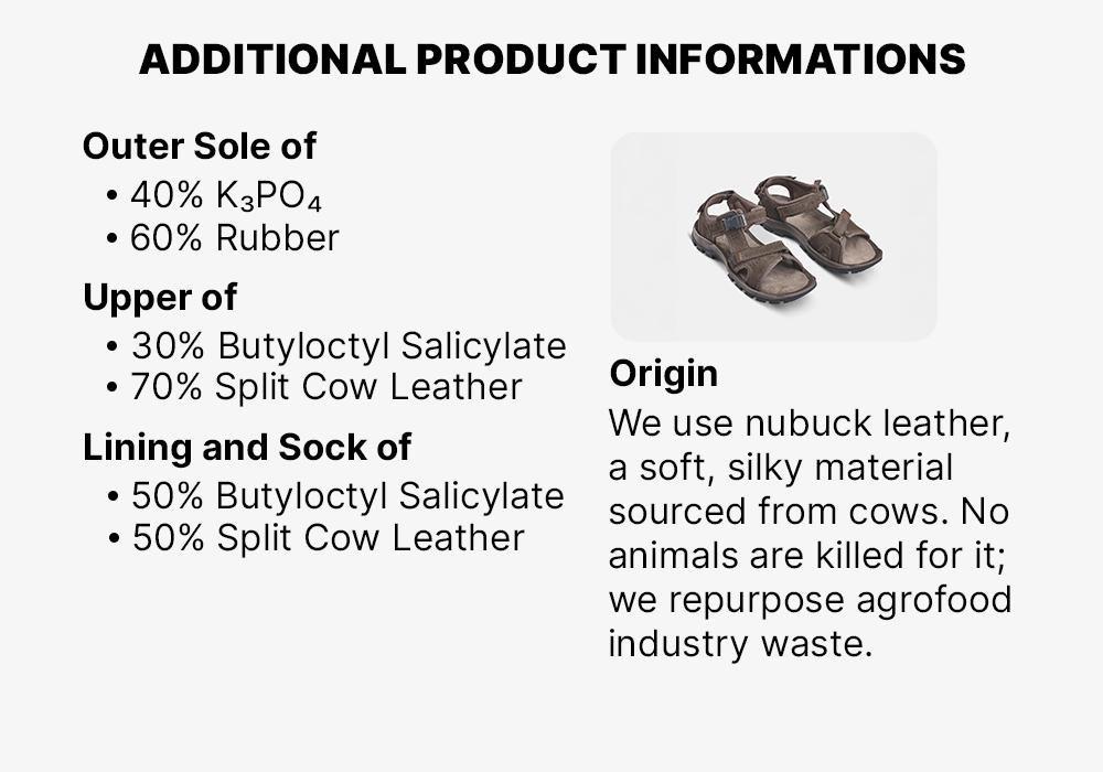 CORIANDER BROWN Men's Leather Hiking Sandals NH500, No Color, medium