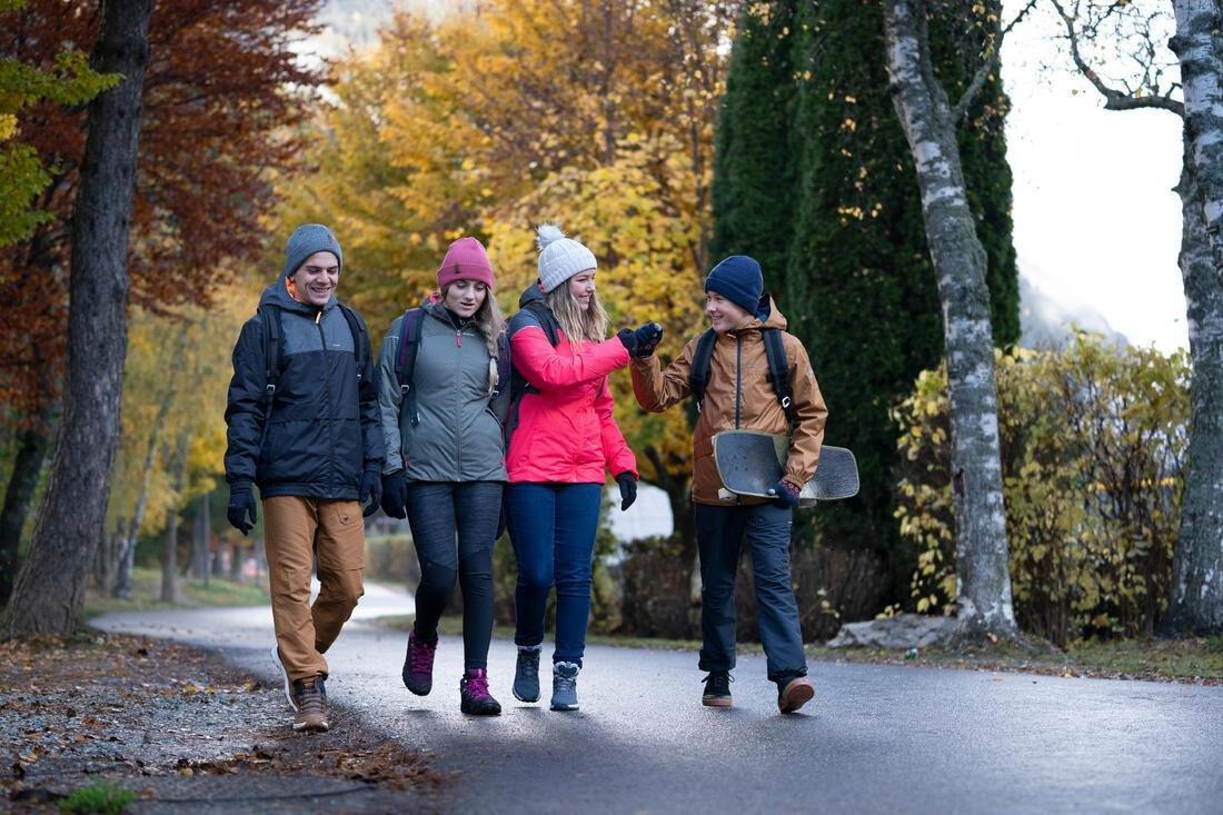 Kids Waterproof Winter Hiking Jacket Sh100 X-Warm 0C, Pink, No Color, large image number 8