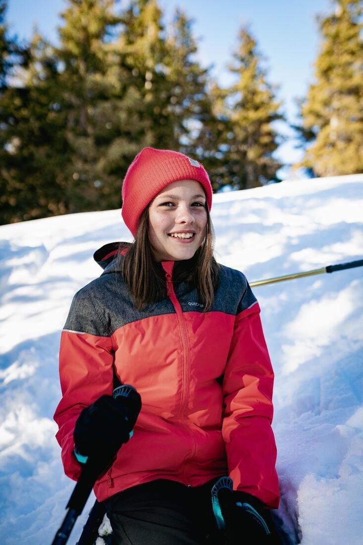 Kids Waterproof Winter Hiking Jacket Sh100 X-Warm 0C, Pink, No Color, large image number 11