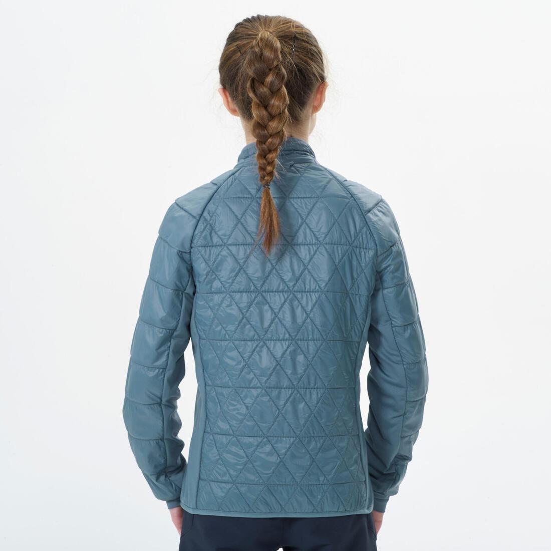 CLOUDY BLUE KIDS' WARM AND WATERPROOF 3-in-1 HIKING JACKET - SH500  MTN -10?�C - 7-15 YEARS, , large image number 6