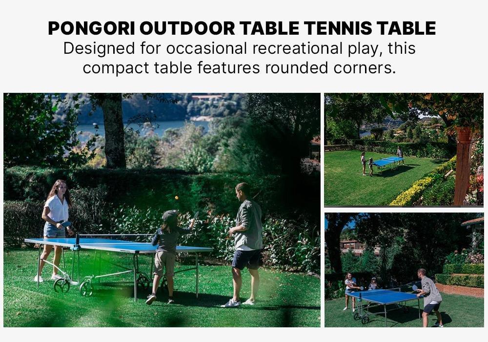 DEFAULT Outdoor Table Tennis Table PPT 500.2 - Blue, No Color, large image number 18